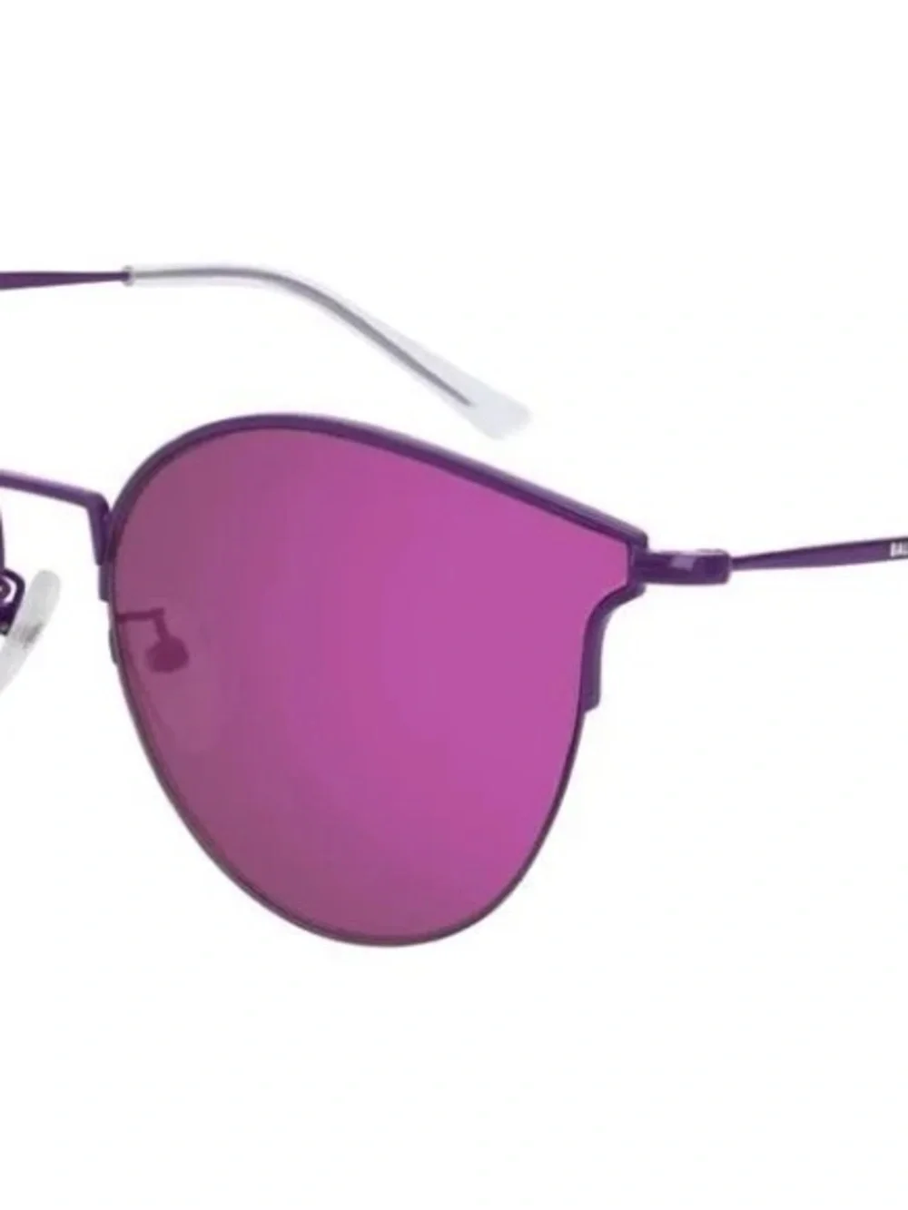 Balenciaga Purple Mirrored Women's Sunglasses